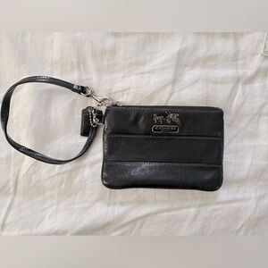 Coach leather wristlet